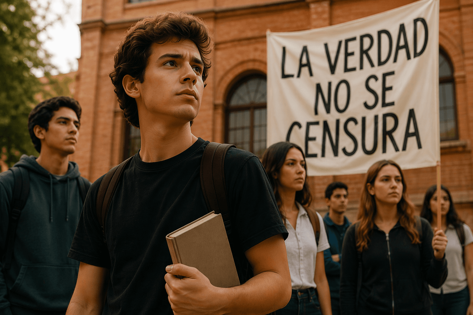 Estudiantes defendiendo la verdad